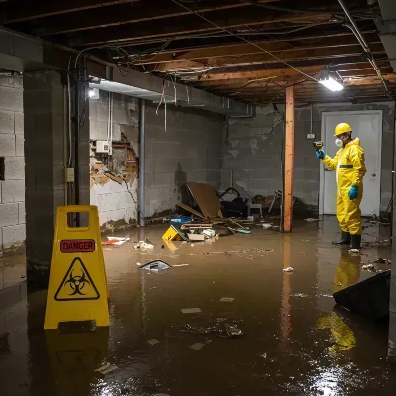 Flooded Basement Electrical Hazard in Canton Valley, CT Property